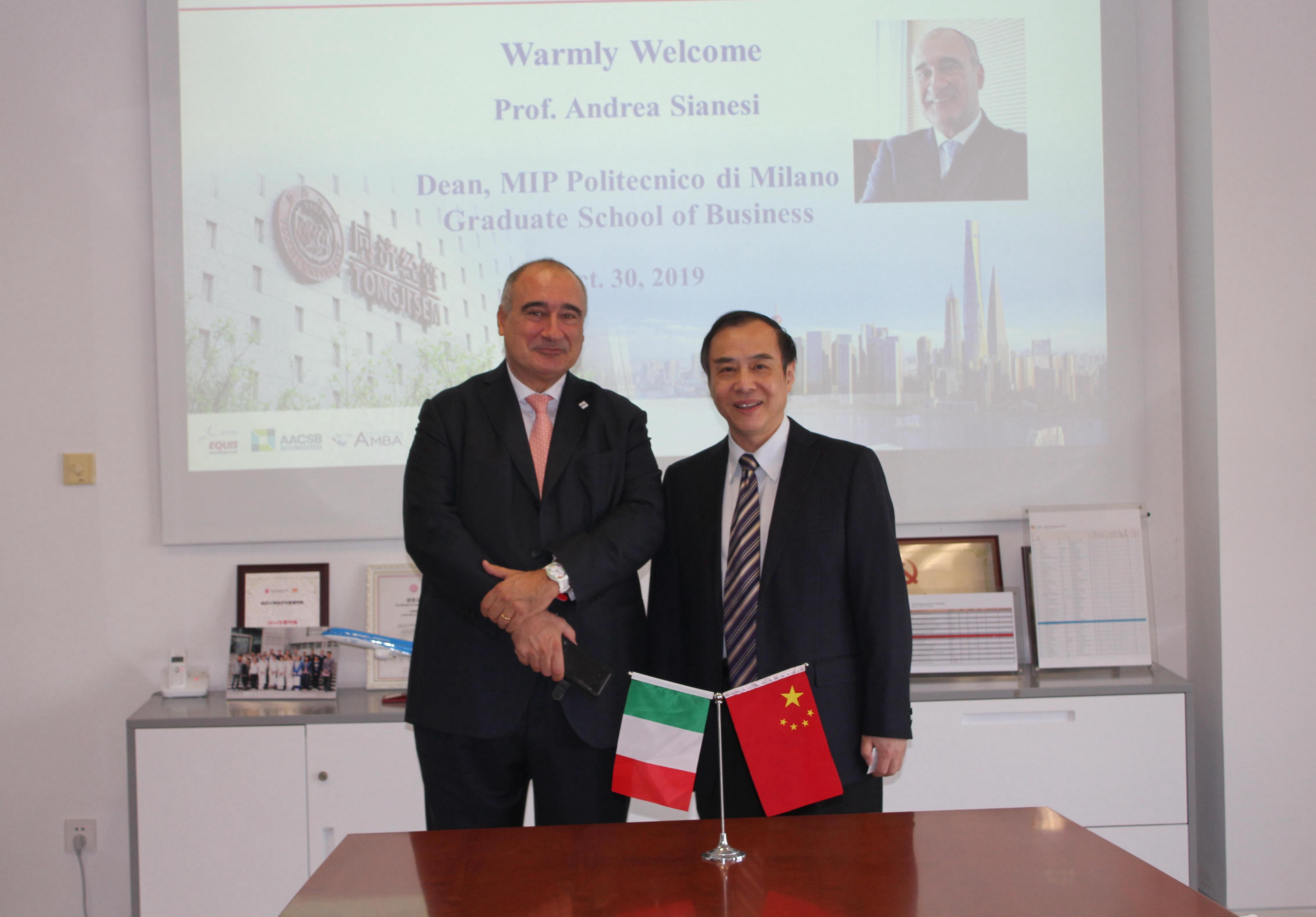 Dean of MIP Politecnico di Milano Graduate School of Business Visits SEM
