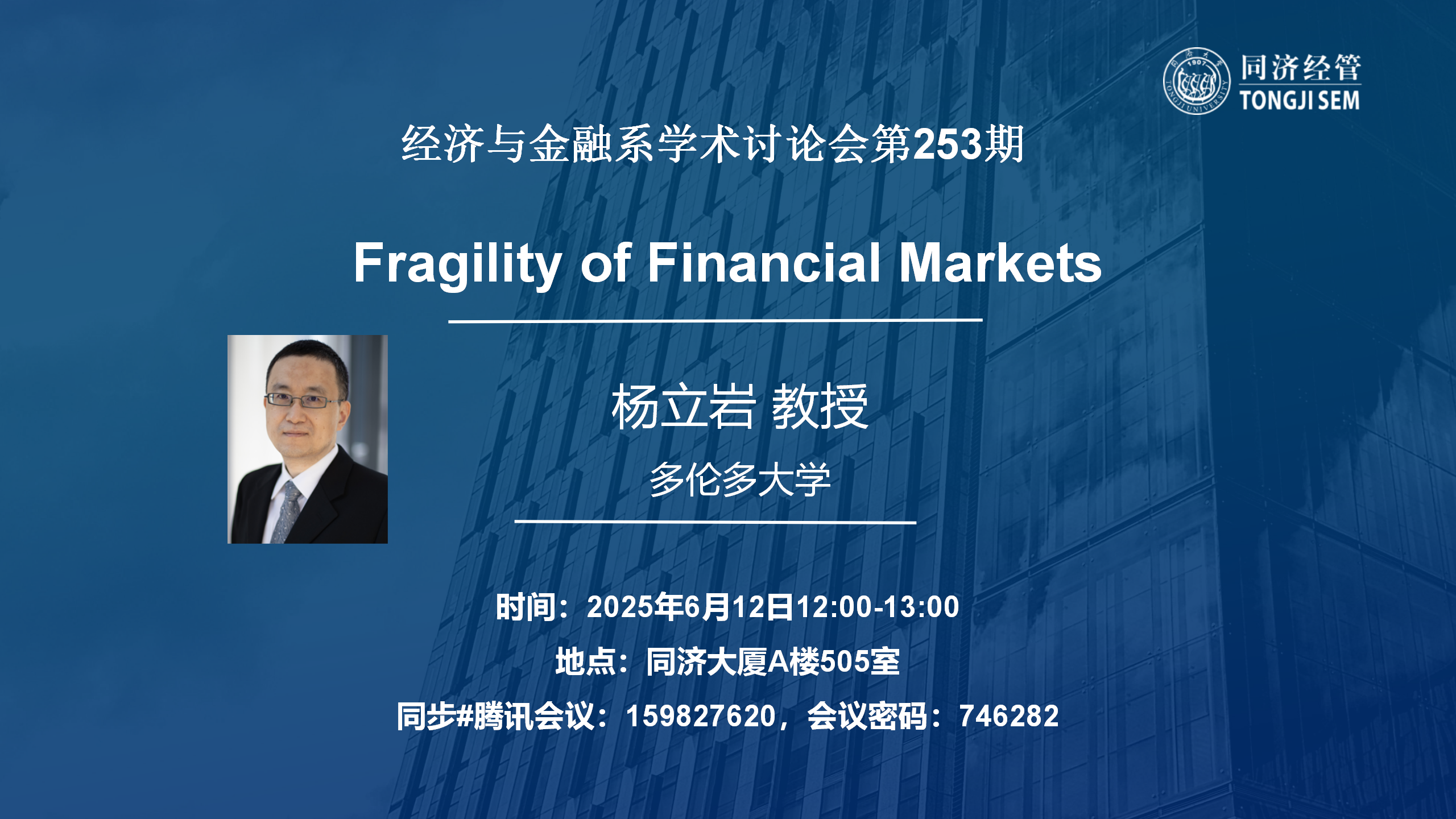 Fragility of Financial Markets